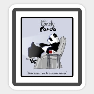 The lonely Panda Sticker